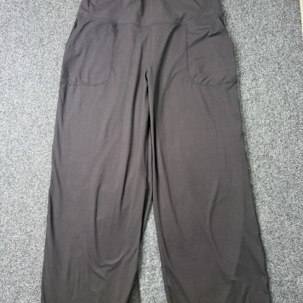 Rae Mode Wide Leg Yoga Pants Womens 2XL Black High Rise Stretch Pockets Plus